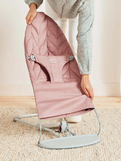 Bouncer Bliss | Woven, Petal Quilt - Dusty Pink - Swanky Boutique