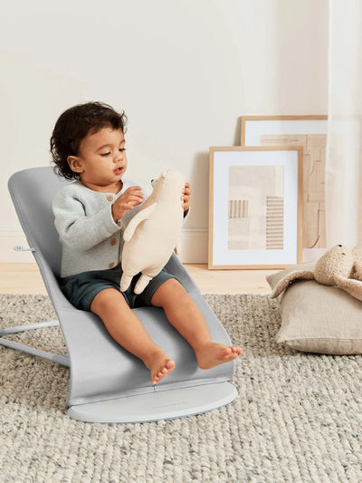 BabyBjorn Bouncer Bliss | Woven, Petal Quilt - Light Grey - Swanky Boutique
