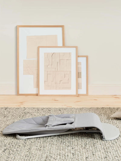 BabyBjorn Bouncer Bliss | Woven, Petal Quilt - Light Grey - Swanky Boutique