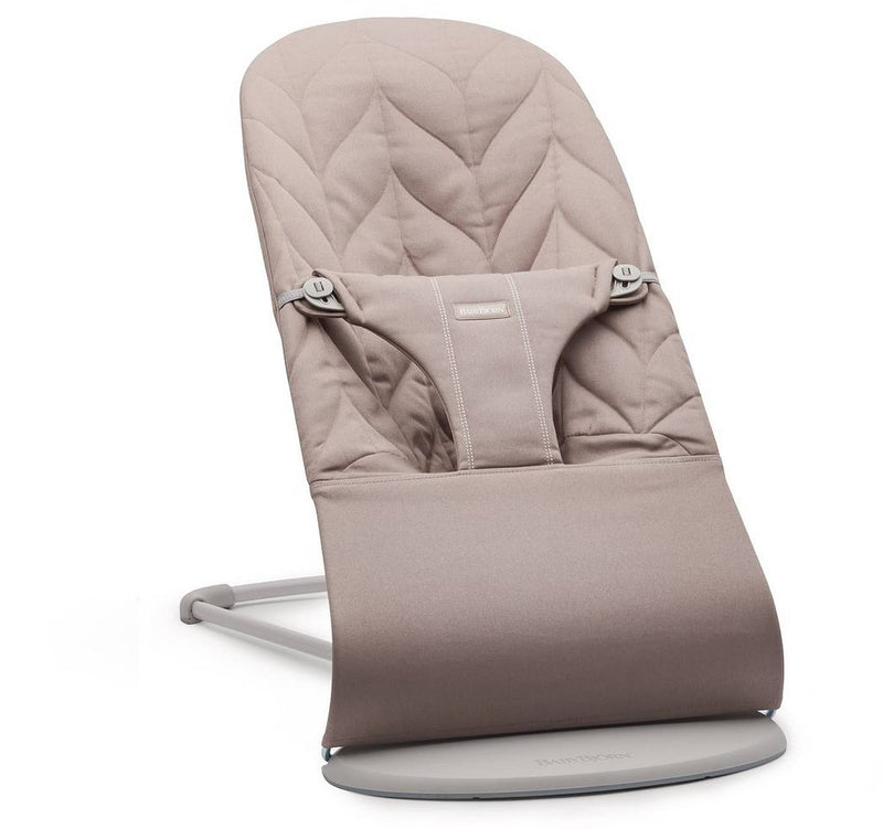 BabyBjorn Bouncer Bliss Woven Petal Quilt Sand Grey - Swanky Boutique