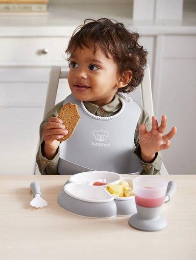 BabyBjorn Dinnerware Set, 8 pcs, Grey - Swanky Boutique