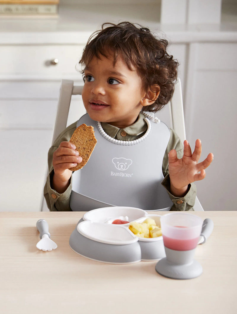 BabyBjorn Dinnerware Set, 8 pcs, Grey - Swanky Boutique