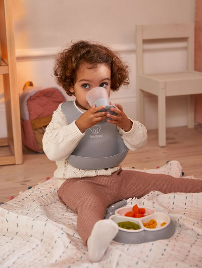 BabyBjorn Dinnerware Set, 8 pcs, Grey - Swanky Boutique