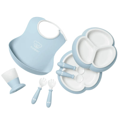 BabyBjorn Dinnerware Set, 8 pcs, Powder Blue - Swanky Boutique