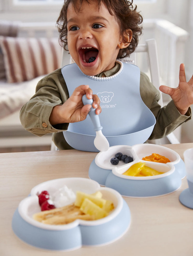 BabyBjorn Dinnerware Set, 8 pcs, Powder Blue - Swanky Boutique