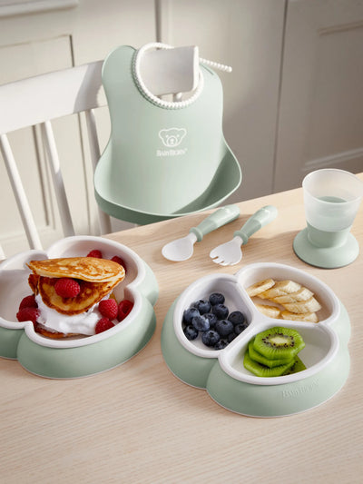 BabyBjorn Dinnerware Set, 8 pcs - Powder Green - Swanky Boutique