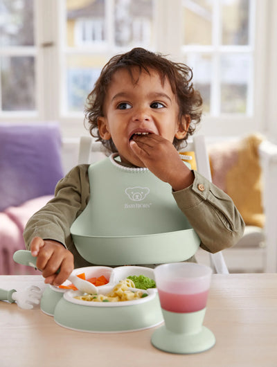 BabyBjorn Dinnerware Set, 8 pcs - Powder Green - Swanky Boutique