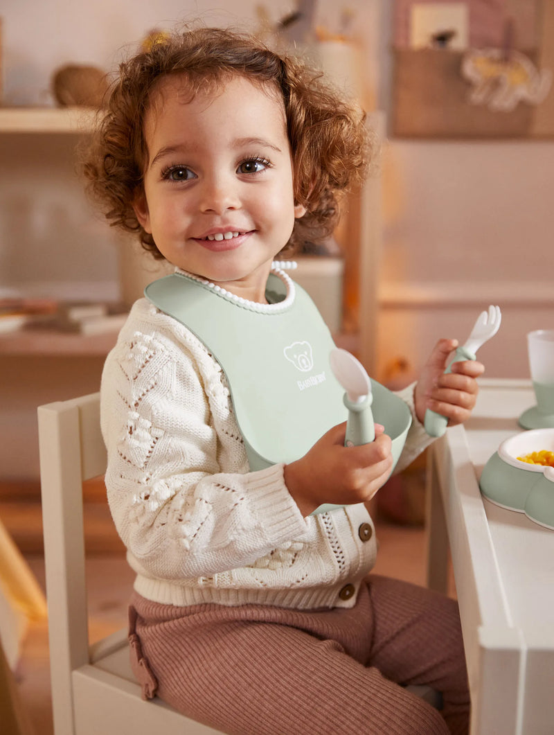 BabyBjorn Dinnerware Set, 8 pcs - Powder Green - Swanky Boutique