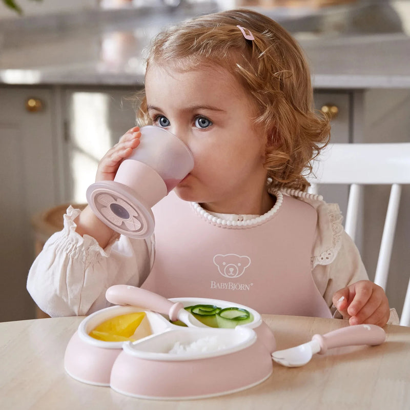 BabyBjorn Dinnerware Set, 8 pcs, Powder Pink - Swanky Boutique