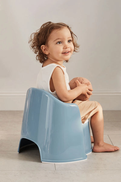 BabyBjorn Potty Chair Deep Blue White - Swanky Boutique