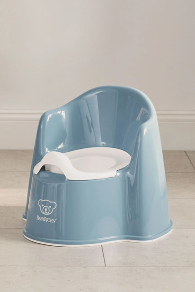 BabyBjorn Potty Chair Deep Blue White - Swanky Boutique