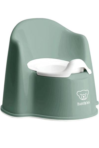 BabyBjorn Potty Chair Deep Green White - Swanky Boutique