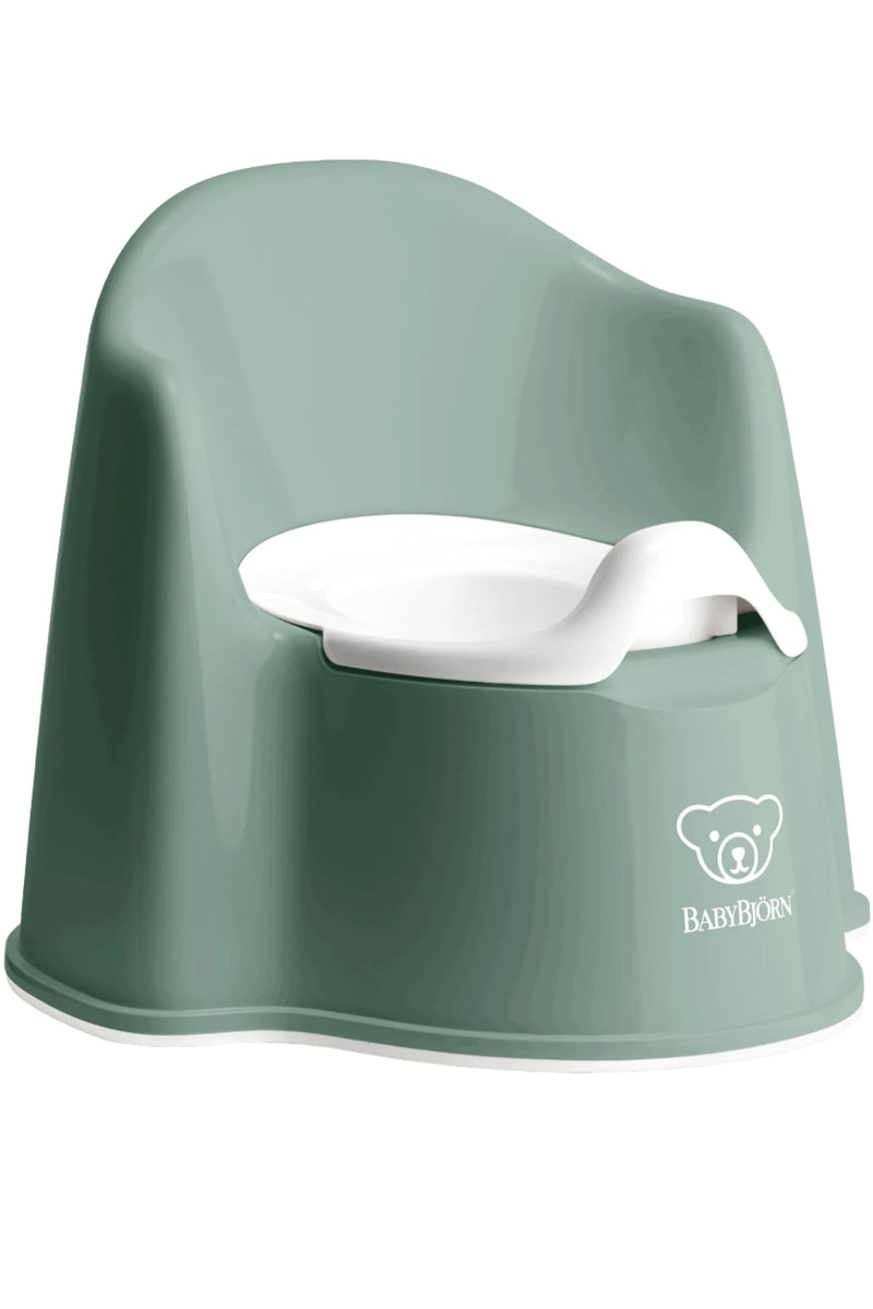 BabyBjorn Potty Chair Deep Green White - Swanky Boutique