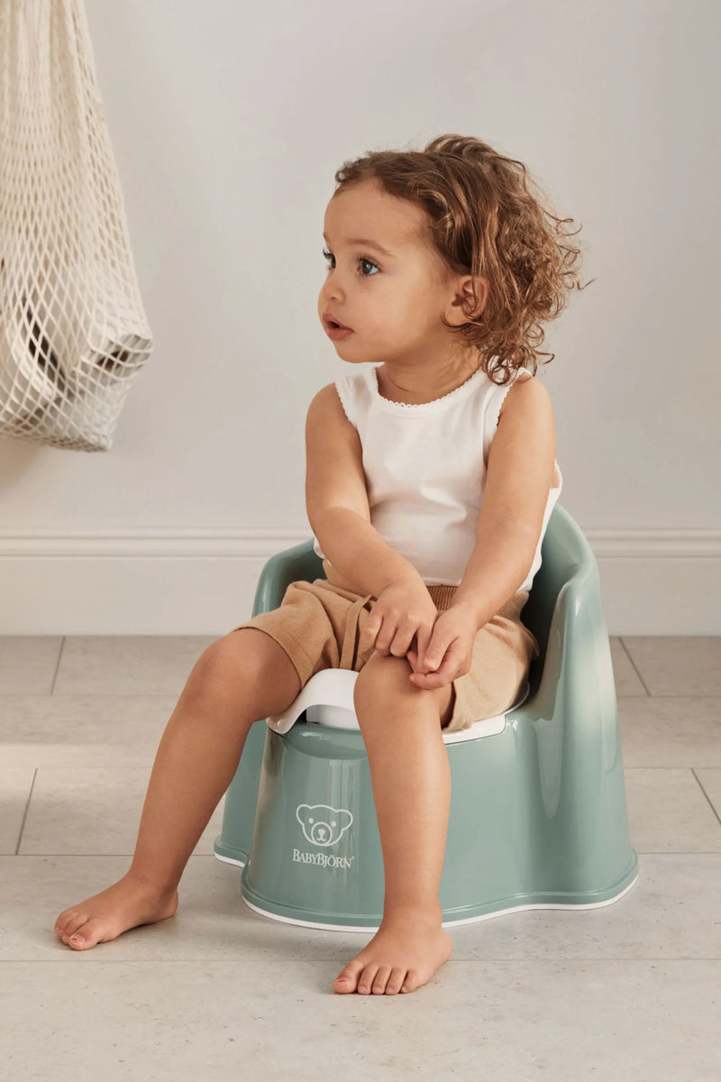BabyBjorn Potty Chair Deep Green White - Swanky Boutique