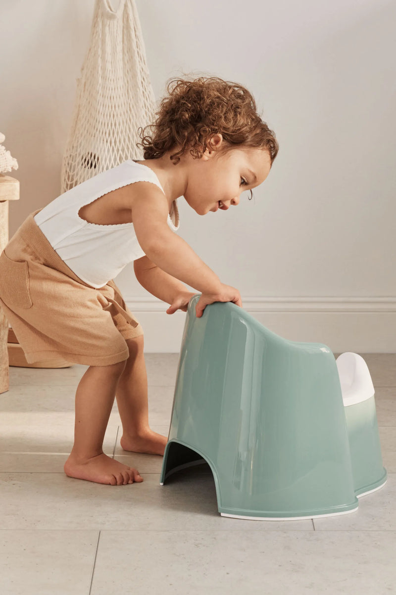 BabyBjorn Potty Chair Deep Green White - Swanky Boutique