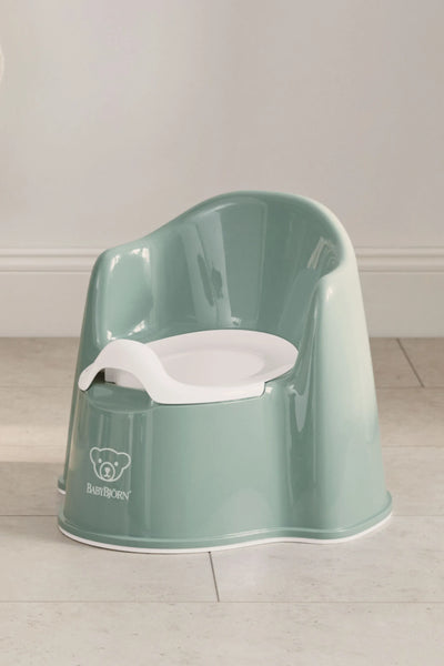 BabyBjorn Potty Chair Deep Green White - Swanky Boutique