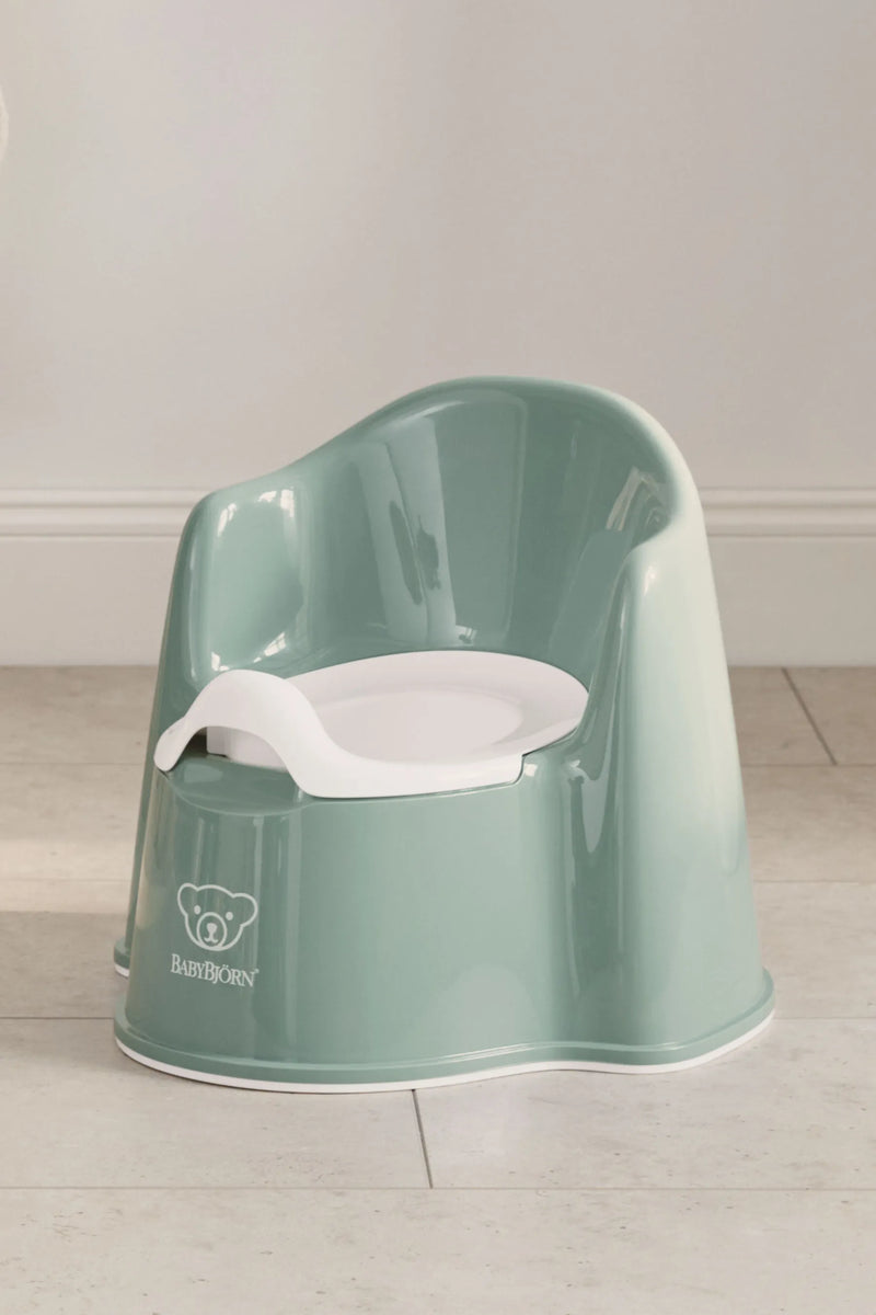 BabyBjorn Potty Chair Deep Green White - Swanky Boutique