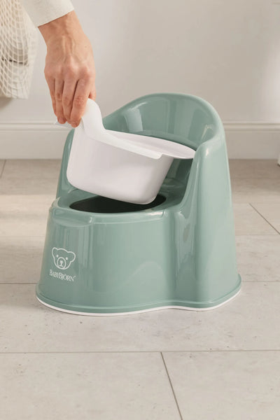 BabyBjorn Potty Chair Deep Green White - Swanky Boutique