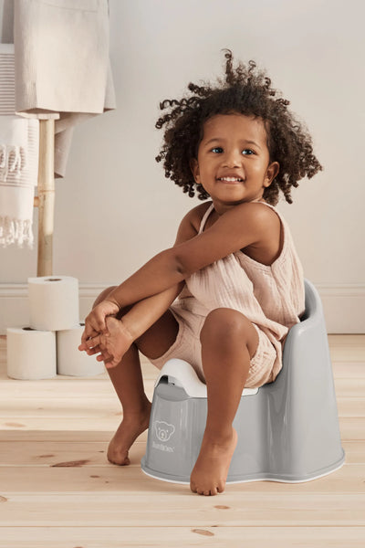 BabyBjorn Potty Chair Grey White - Swanky Boutique