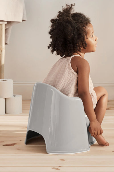BabyBjorn Potty Chair Grey White - Swanky Boutique
