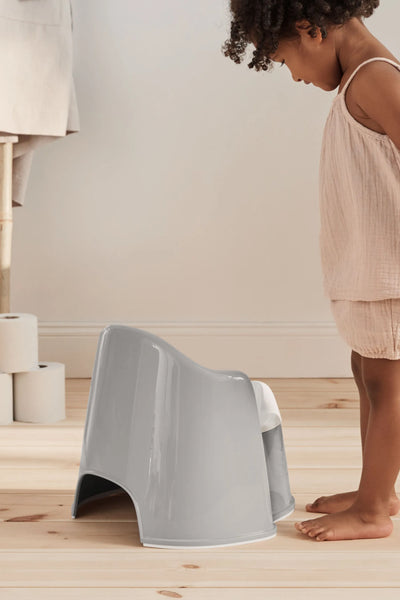 BabyBjorn Potty Chair Grey White - Swanky Boutique