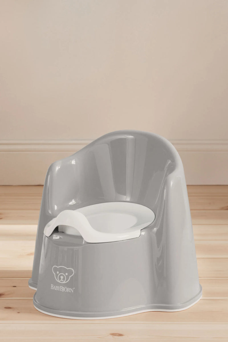 BabyBjorn Potty Chair Grey White - Swanky Boutique