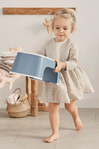 BabyBjorn Step Stool Deep Blue White - Swanky Boutique