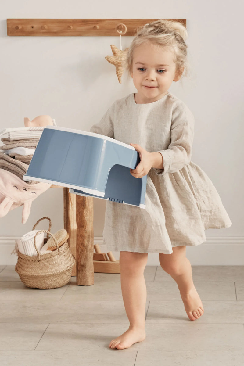 BabyBjorn Step Stool Deep Blue White - Swanky Boutique