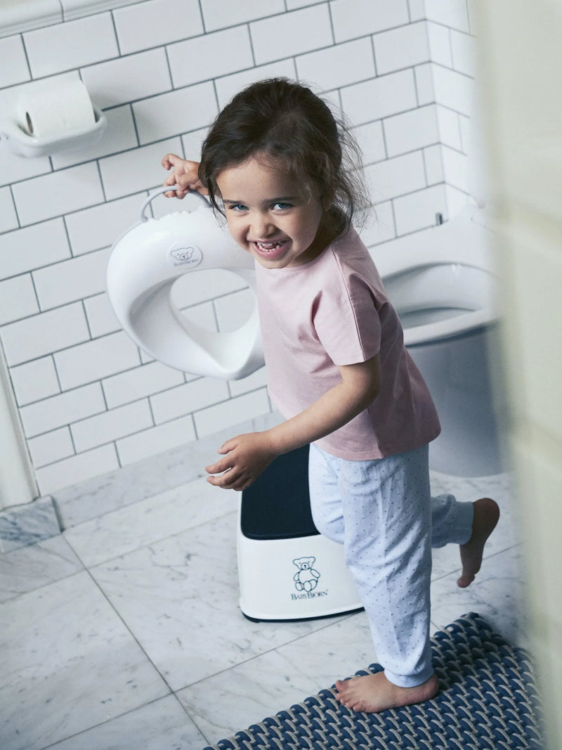 BabyBjorn Toilet Training Seat  White Grey - Swanky Boutique