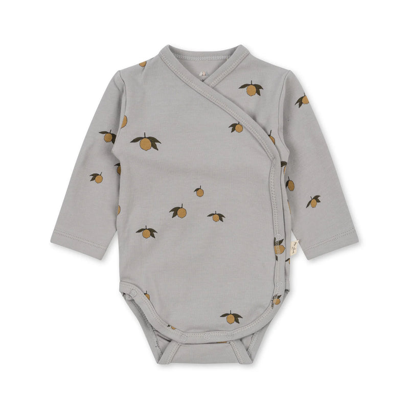 Konges Sloejd - Newborn Body Suit Organic Cotton Lemon - Swanky Boutique