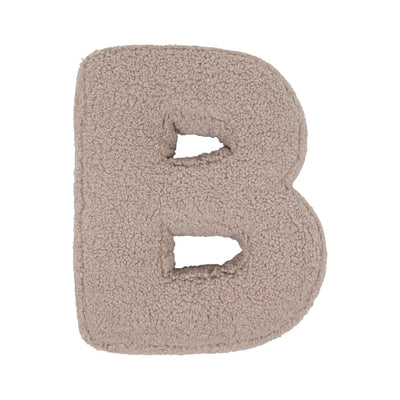 Betty's Home Boucle Letter Cushion B Mocha - Swanky Boutique