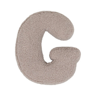 Betty's Home Boucle Letter Cushion G Mocha - Swanky Boutique