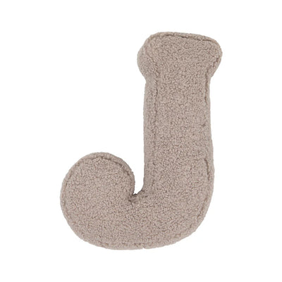 Betty's Home Boucle Letter Cushion J Mocha - Swanky Boutique