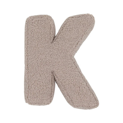 Betty's Home Boucle Letter Cushion K Mocha - Swanky Boutique