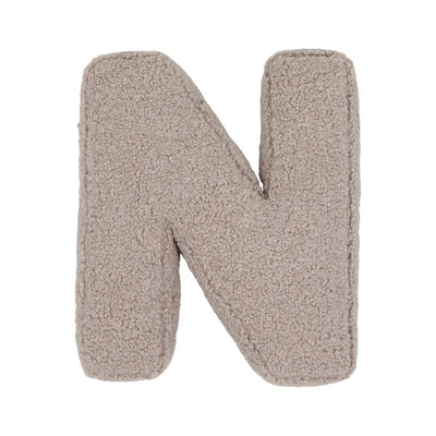 Betty's Home Boucle Letter Cushion N Mocha - Swanky Boutique