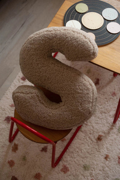 Betty's Home Boucle Letter Cushion S Mocha - Swanky Boutique