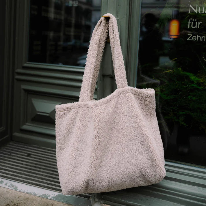 Bettys Home Boucle Shopper Bag Mocha - Swanky Boutique Malta 