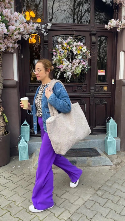 Bettys Home Boucle Shopper Bag Mocha - Swanky Boutique Malta 