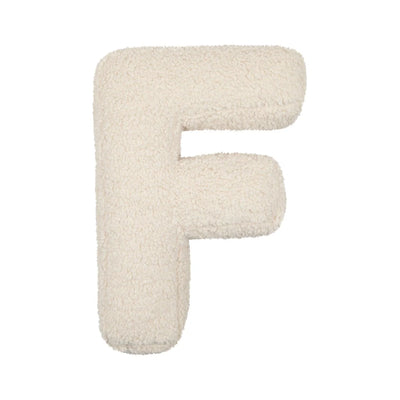Bettys Home Boucle Letter Cushion Cream - F - Swanky Boutique Malta