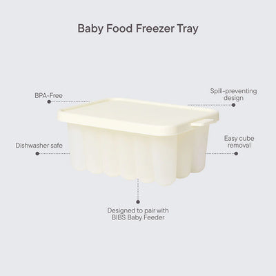 Bibs - Baby Food Freezer Tray - Ivory - Swanky Boutique Malta