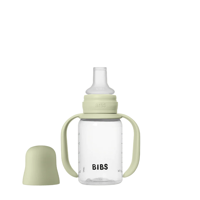 Bibs - Baby Sippy Bottle Spout 150ml Silicone - Sage - Swanky Boutqiue Malta