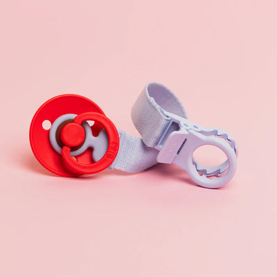 Bibs Pacifier Clip, Loop - Dusty Blue- Swanky Boutique Malta 