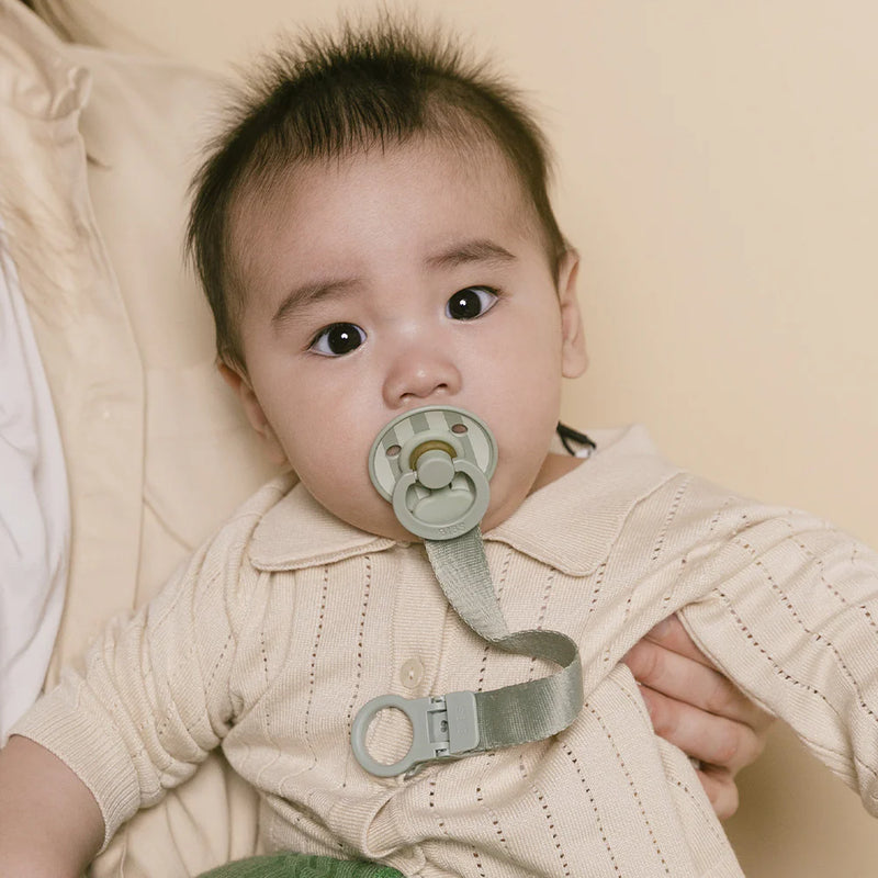 Bibs Pacifier Clip, Loop - Sage- Swanky Boutique Malta 