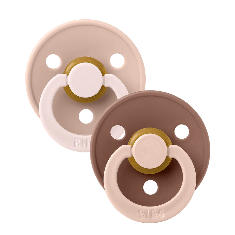 Bibs Pacifiers, STUDIO Colour Fusion 2-Pack - Blush Woodchuck Mix - Swanky Boutique Malta