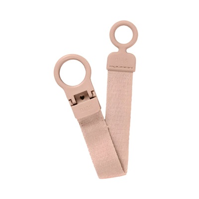 Bibs Pacifier Clip Loop Blush - Swanky Boutique Malta