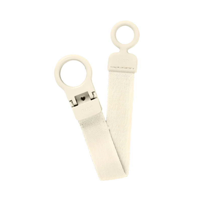 Bibs Pacifier Clip Loop Ivory - Swanky Boutique Malta