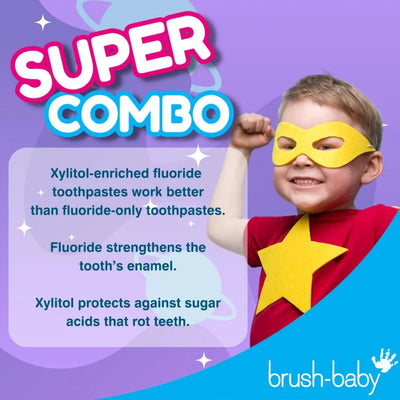 brush baby - Jett Rocket’s Blueberry Toothpaste for Kids (50ml) - swanky boutique malta
