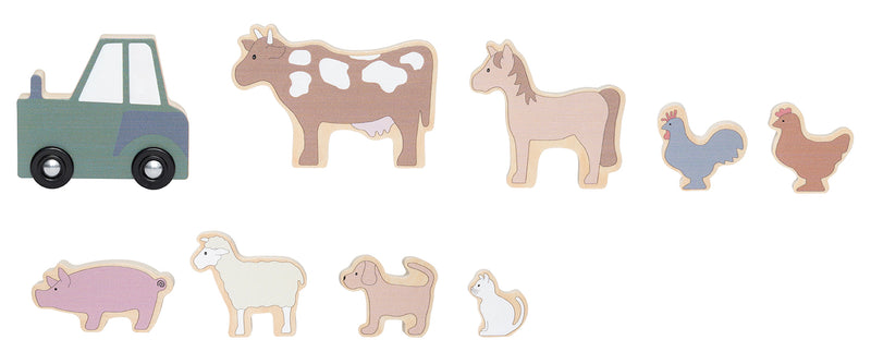 Jabadabado Stacking Cubes Farm Animals- Swanky Boutique Malta