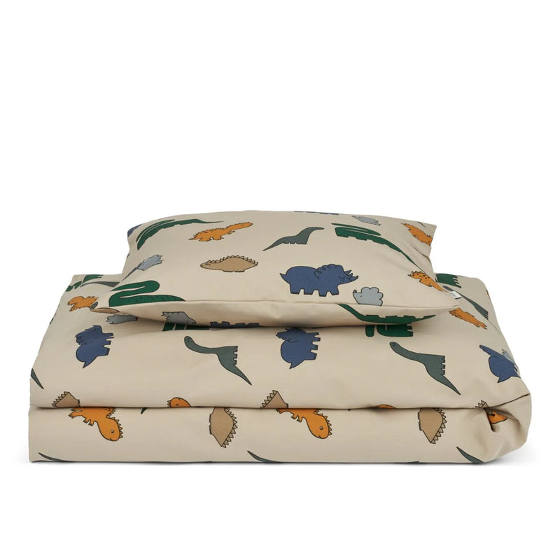Liewood-Carl, Single Bedding  Dinosaurs Mist -Swanky Boutique Malta