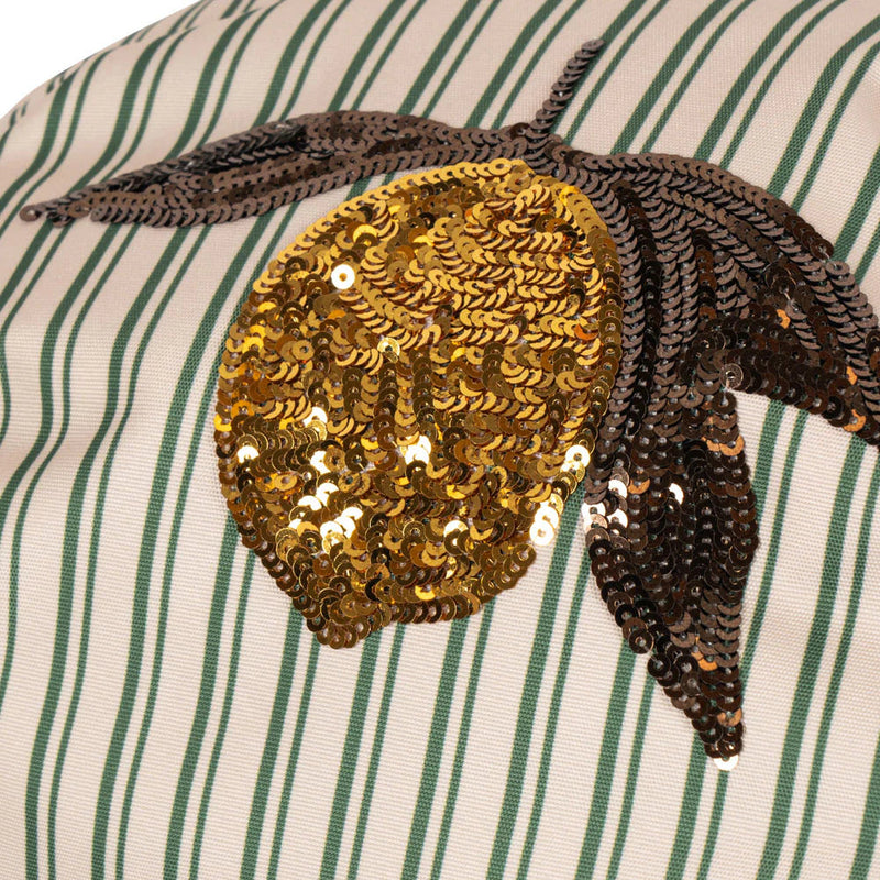 Backpack, Clover - Green Stripe Lemon (Height 36cm)